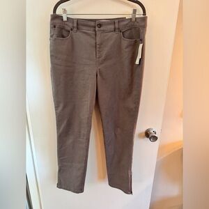 Talbots Women's Gray Soft Brush Slimming Jeans/Trousers 12 petite